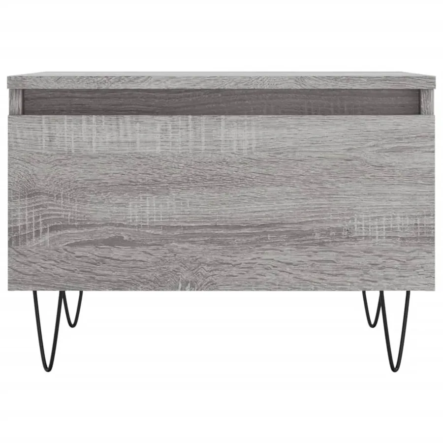Tables basses 2 pcs sonoma gris 50x46x35 cm bois d'ingénierie - 6