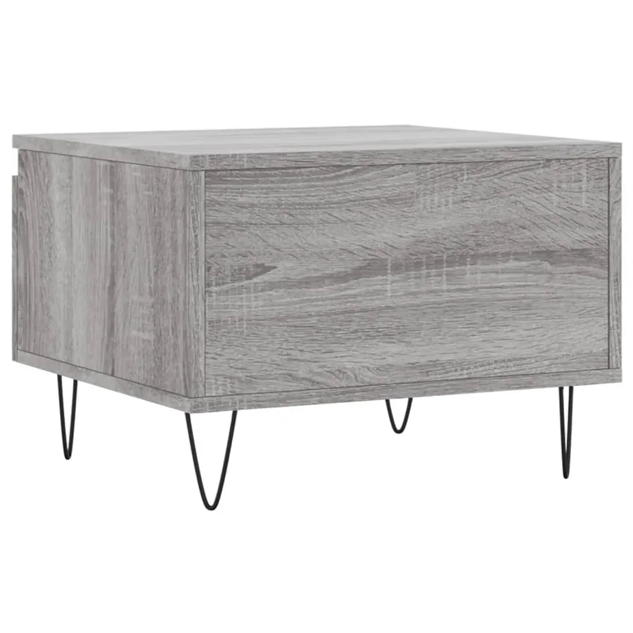 Tables basses 2 pcs sonoma gris 50x46x35 cm bois d'ingénierie - 9