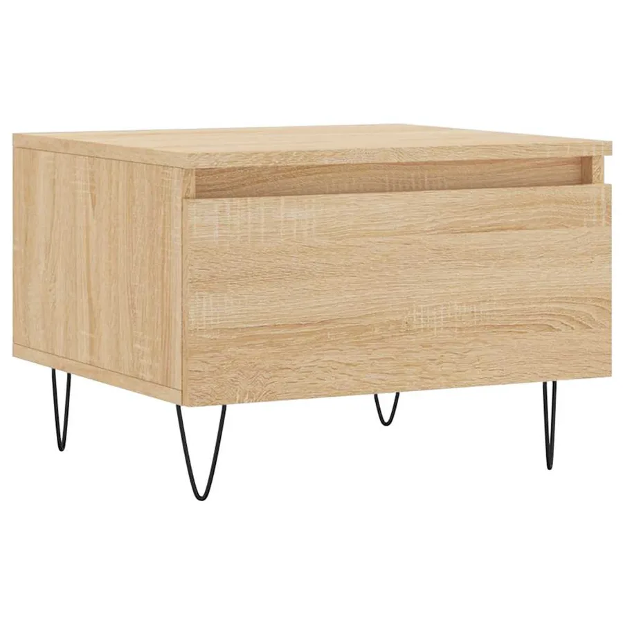 Tables basses 2 pcs chêne sonoma 50x46x35 cm bois d'ingénierie - 5
