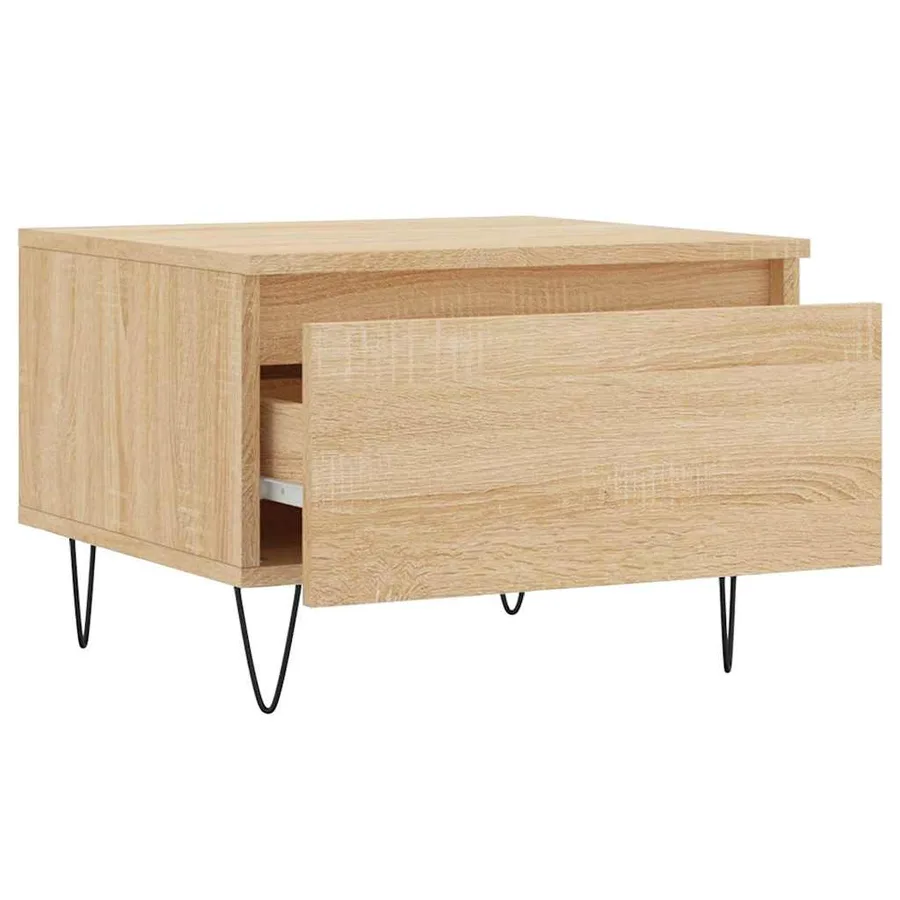Tables basses 2 pcs chêne sonoma 50x46x35 cm bois d'ingénierie - 7