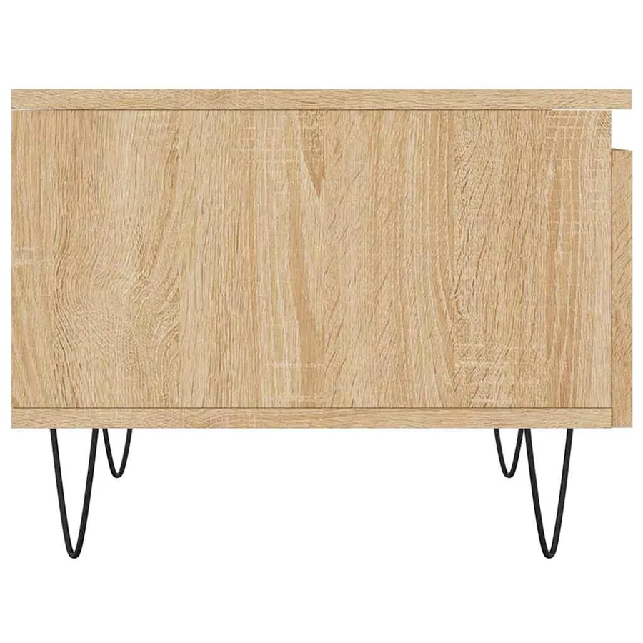 Tables basses 2 pcs chêne sonoma 50x46x35 cm bois d'ingénierie - 8