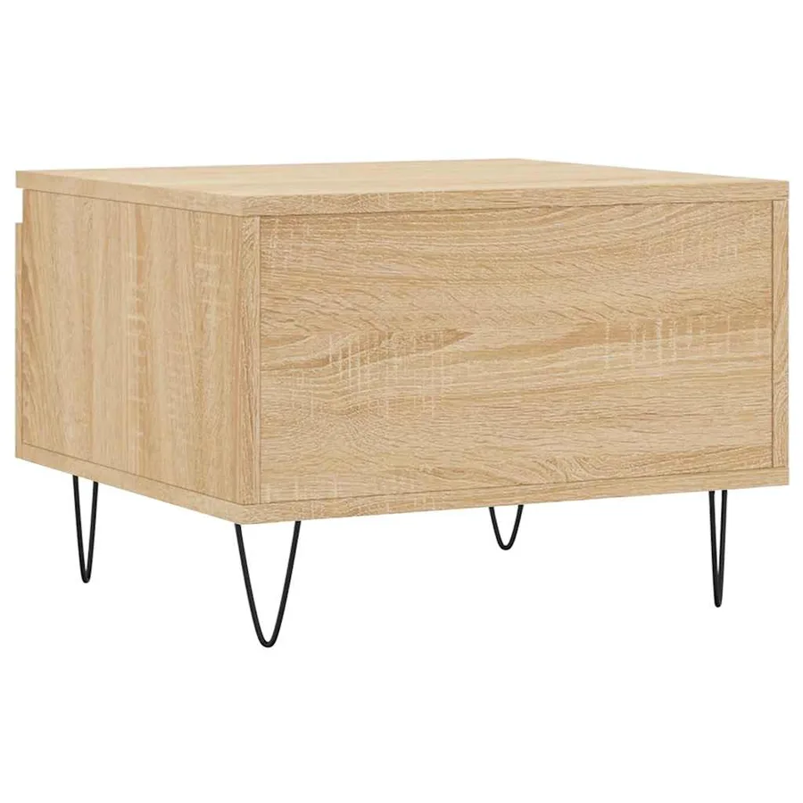 Tables basses 2 pcs chêne sonoma 50x46x35 cm bois d'ingénierie - 9