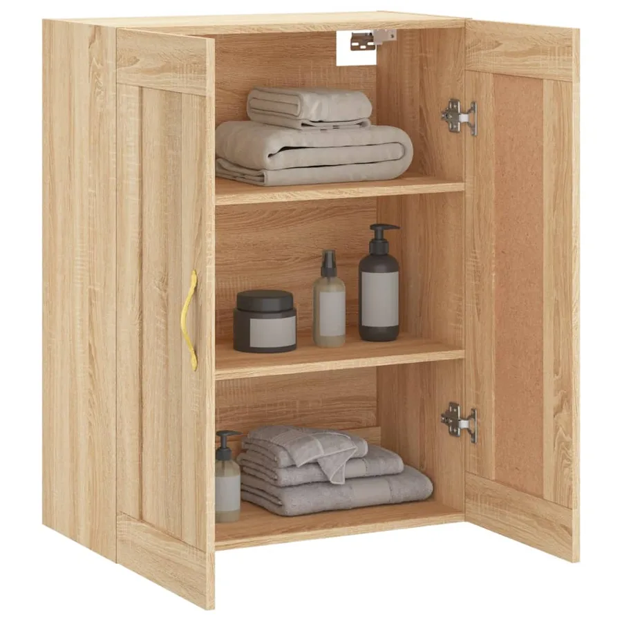 Armoire murale chêne sonoma 69,5x34x90 cm bois d'ingénierie - 5