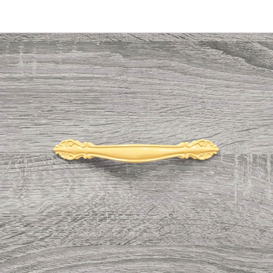 Buffet haut Sonoma gris 69,5x34x180 cm Bois d'ingénierie - 8