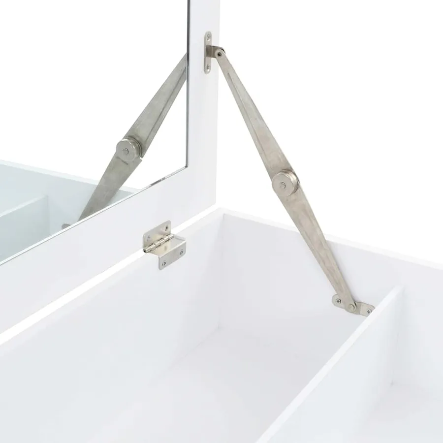 Coiffeuse avec miroir MDF 60 x 40 x 75 cm - 7