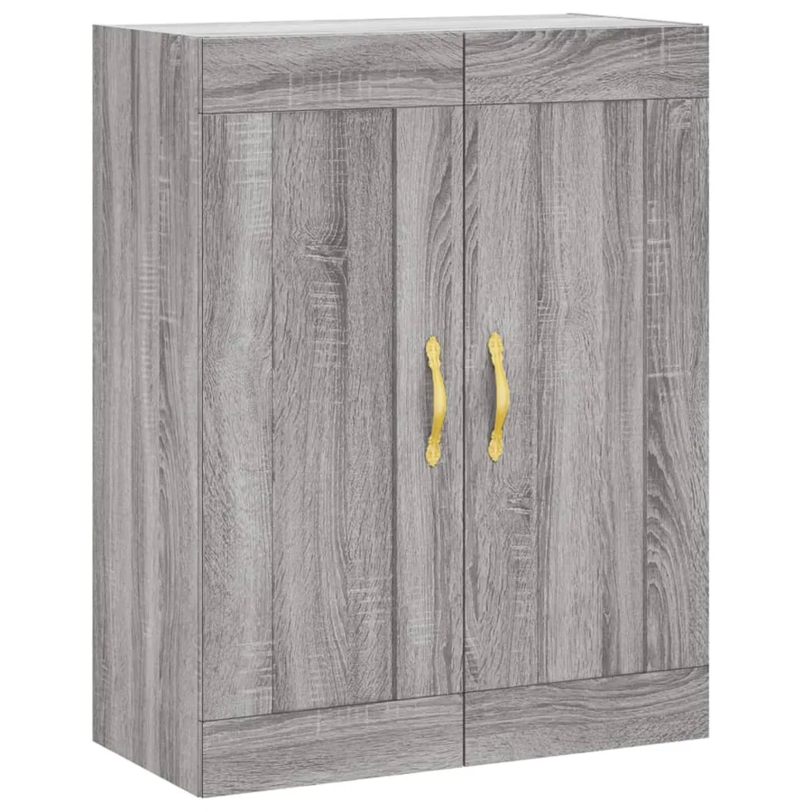 Buffet haut Sonoma gris 69,5x34x180 cm Bois d'ingénierie - 4