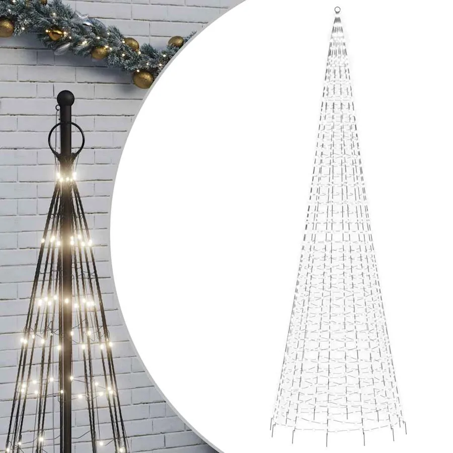 Sapin de Noël à LED 1534 LED blanc 500 cm - 2