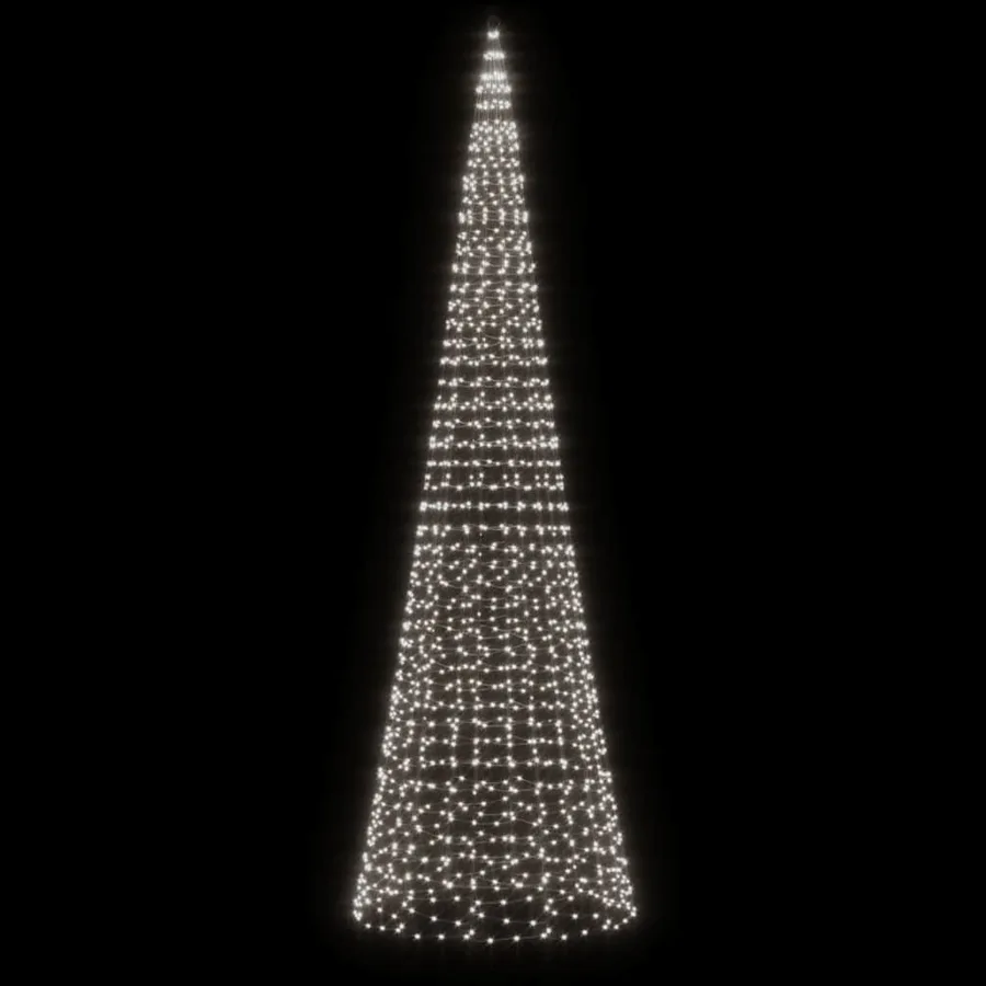 Sapin de Noël à LED 1534 LED blanc 500 cm - 3