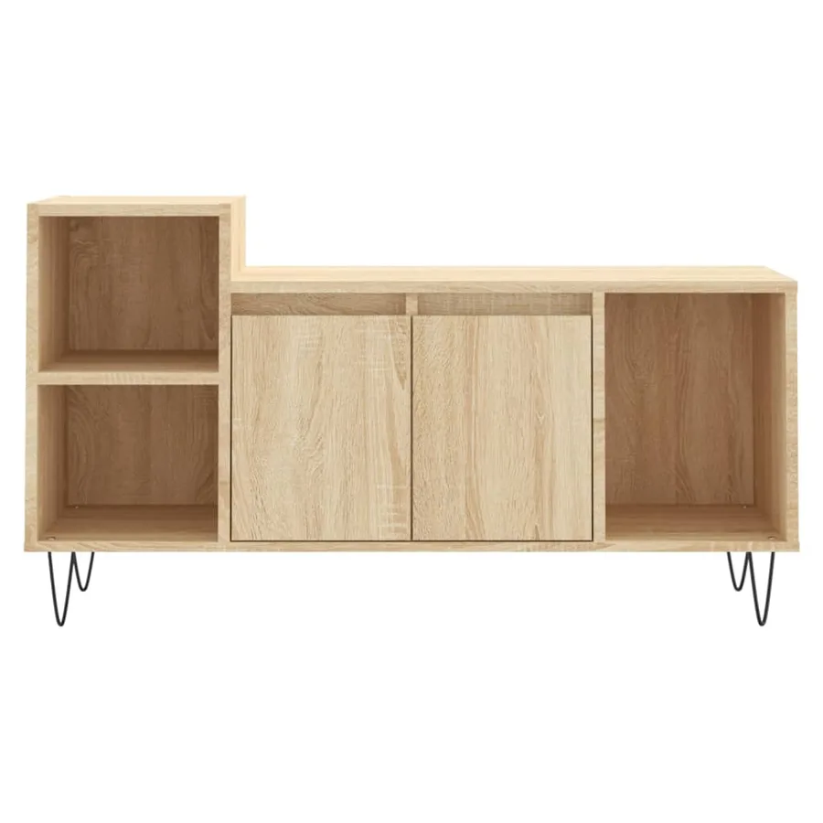 Meuble TV Chêne sonoma 100x35x55 cm Bois d'ingénierie - 5