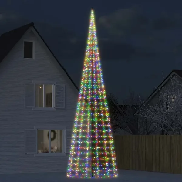 Sapin de Noël à LED 3000 LED coloré 800 cm