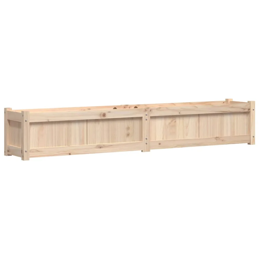 Jardinière 180x31x31 cm bois de pin massif - 2