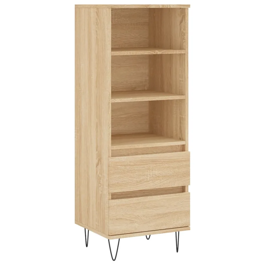 Buffet haut Chêne sonoma 40x36x110 cm Bois d'ingénierie - 2