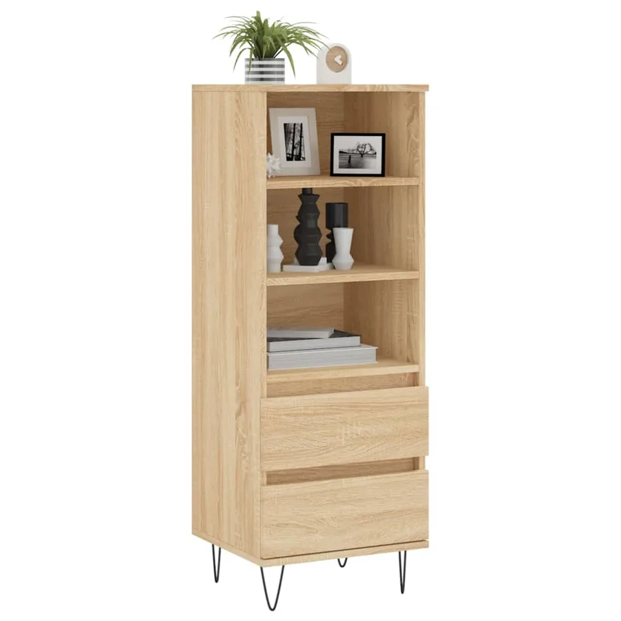 Buffet haut Chêne sonoma 40x36x110 cm Bois d'ingénierie - 3