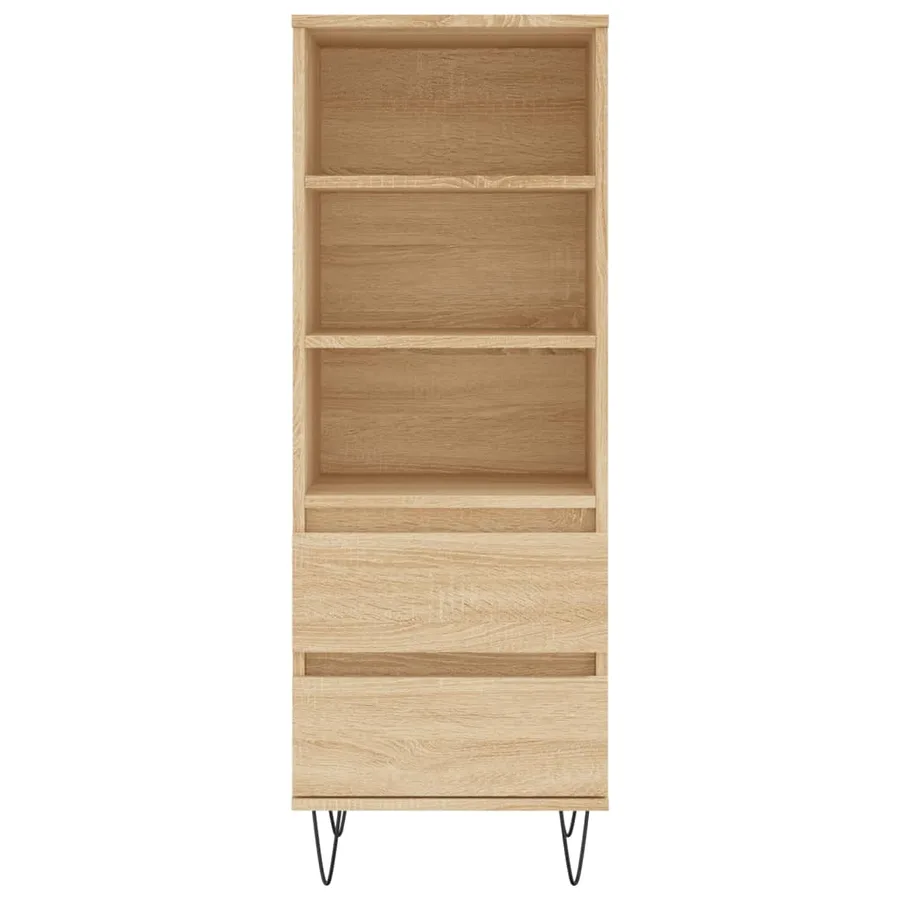 Buffet haut Chêne sonoma 40x36x110 cm Bois d'ingénierie - 5