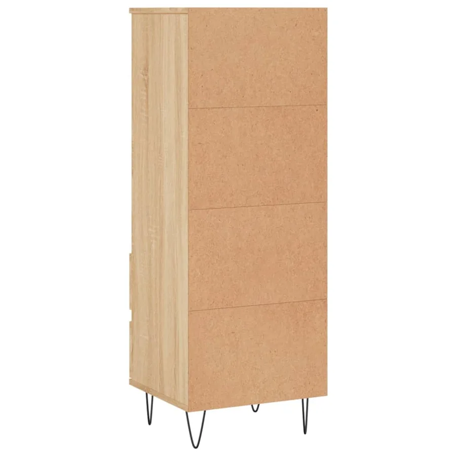 Buffet haut Chêne sonoma 40x36x110 cm Bois d'ingénierie - 8
