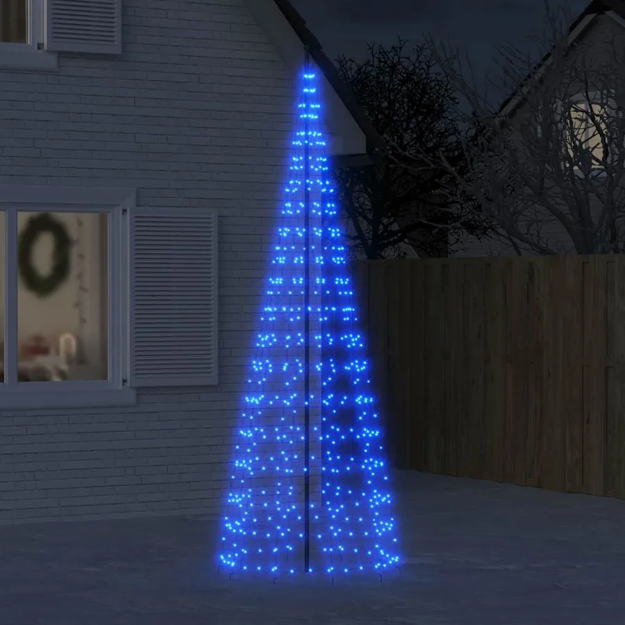 Sapin de Noël à LED 550 LED bleu 300 cm