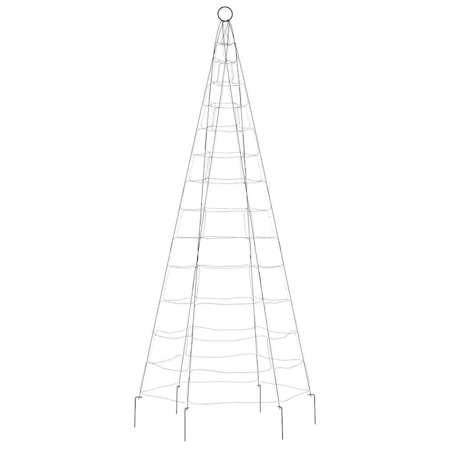 Sapin de Noël à LED 200 LED blanc 180 cm - 5