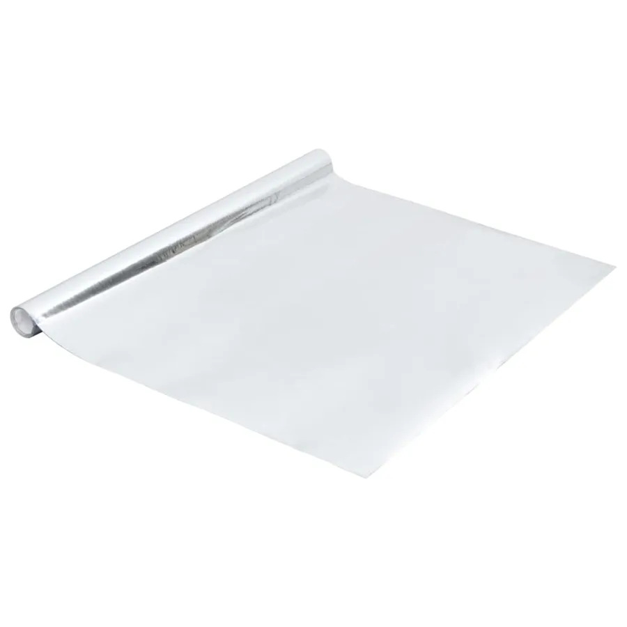 Film autoadhésif pour meubles Argenté brillant 500x90 cm PVC - 2