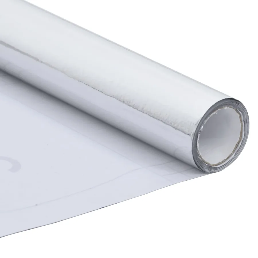Film autoadhésif pour meubles Argenté brillant 500x90 cm PVC - 4