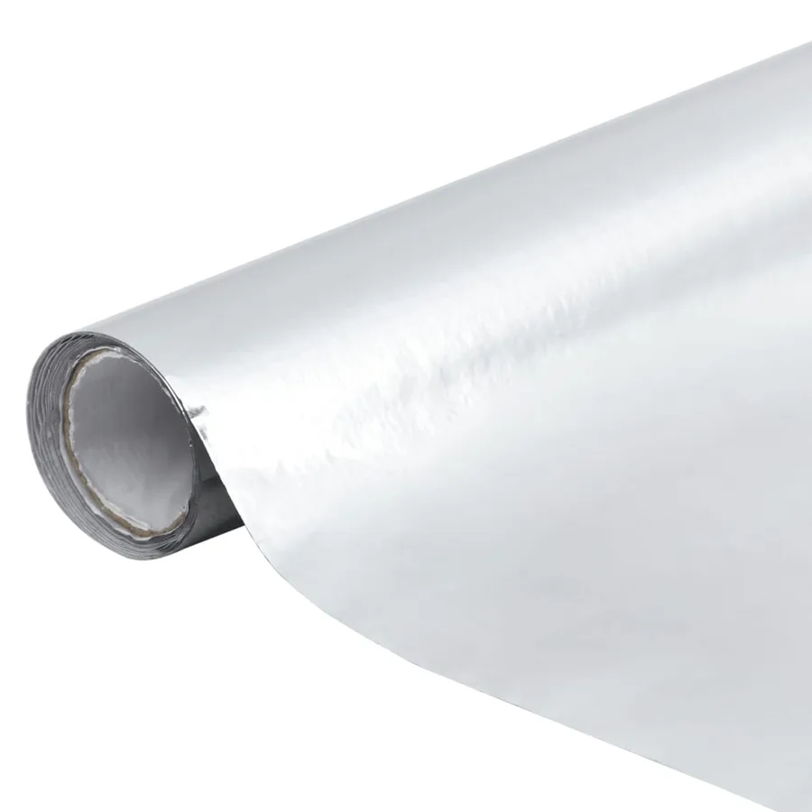 Film autoadhésif pour meubles Argenté brillant 500x90 cm PVC - 5