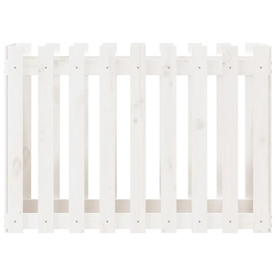 Lit surélevé de jardin design de clôture 100x50x70cm pin massif - 5