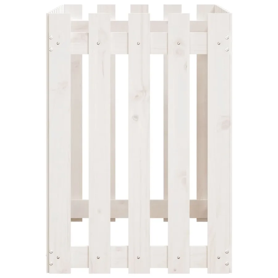 Lit surélevé de jardin design de clôture 100x50x70cm pin massif - 6