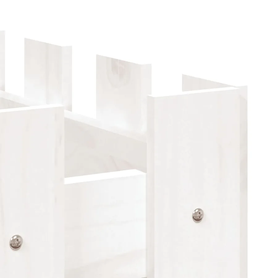 Lit surélevé de jardin design de clôture 100x50x70cm pin massif - 7