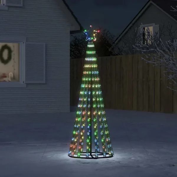 Sapin de Noël à LED 275 LED colorées 180 cm