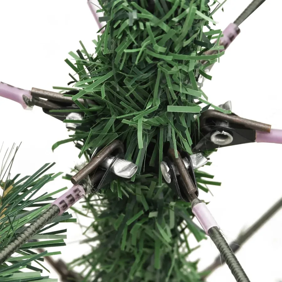 Sapin de Noël artificiel avec pommes de pin et baies 210 cm - 7
