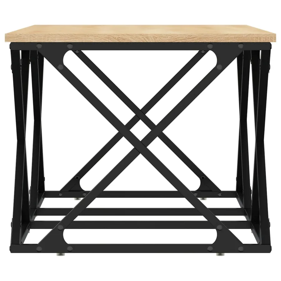 Table basse chêne sonoma 100x49x40 cm bois d'ingénierie - 5