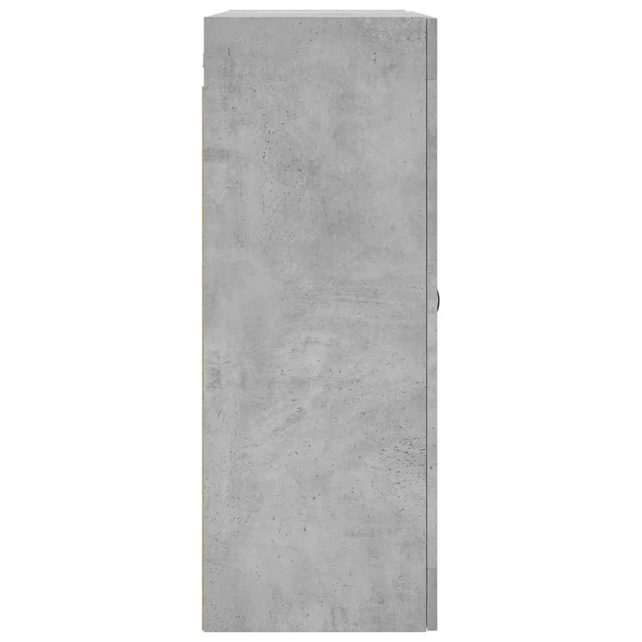 Armoire murale gris béton 69,5x34x90 cm bois d'ingénierie - 8