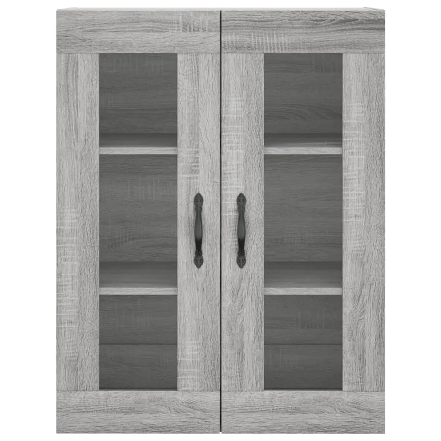 Buffet haut Sonoma gris 69,5x34x180 cm Bois d'ingénierie - 6