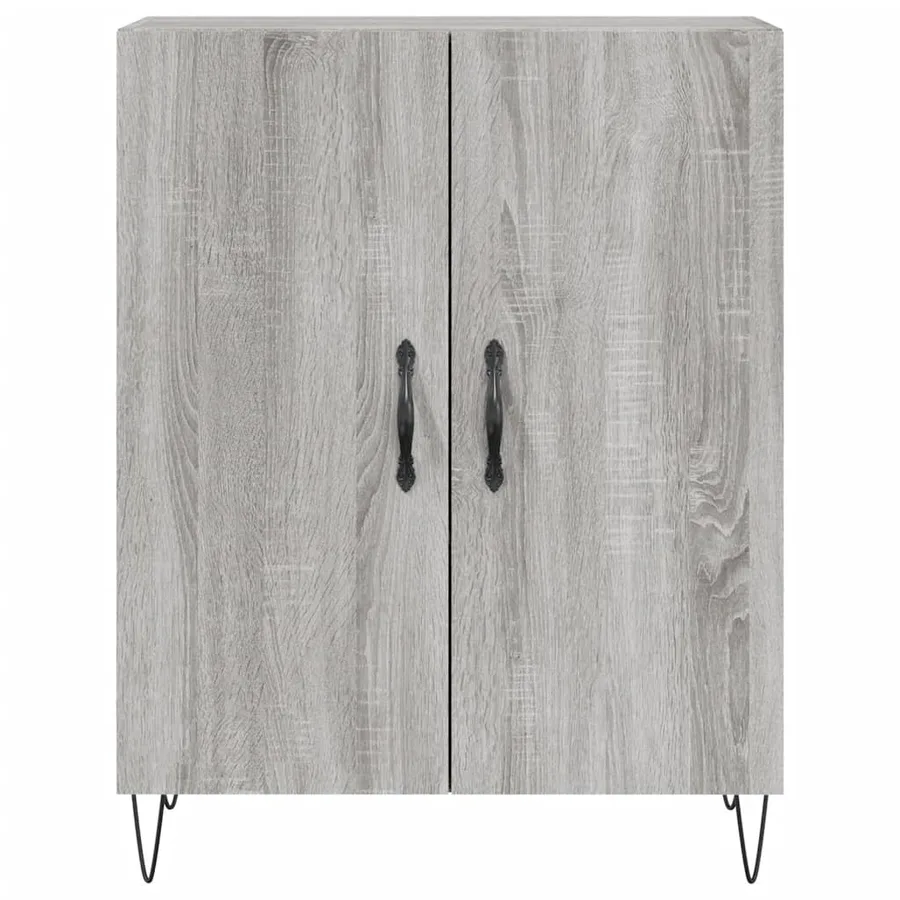 Buffet haut Sonoma gris 69,5x34x180 cm Bois d'ingénierie - 7