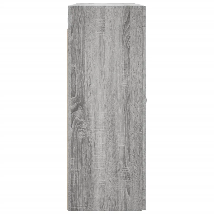 Armoire murale sonoma gris 69,5x34x90 cm bois d'ingénierie - 8