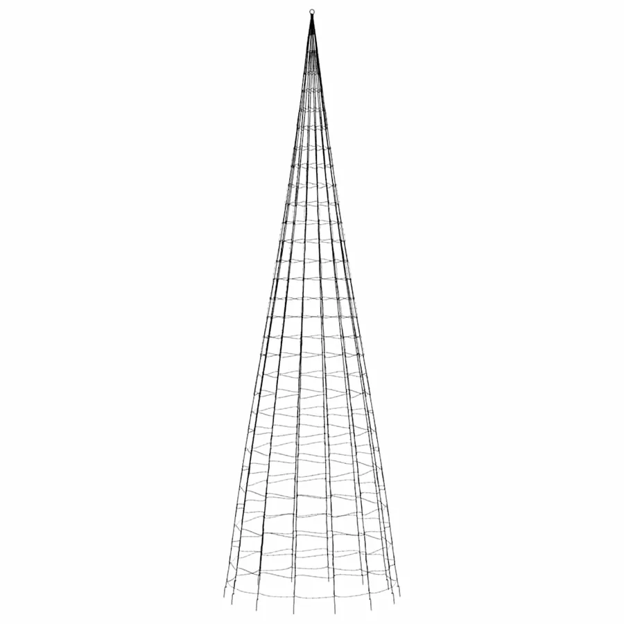 Sapin de Noël à LED 3000 LED blanc 800 cm - 5