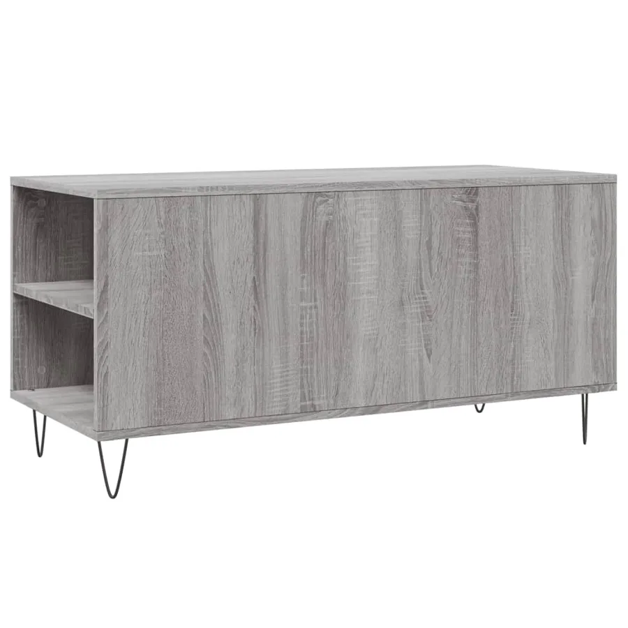 Table basse sonoma gris 102x44,5x50 cm bois d'ingénierie - 8