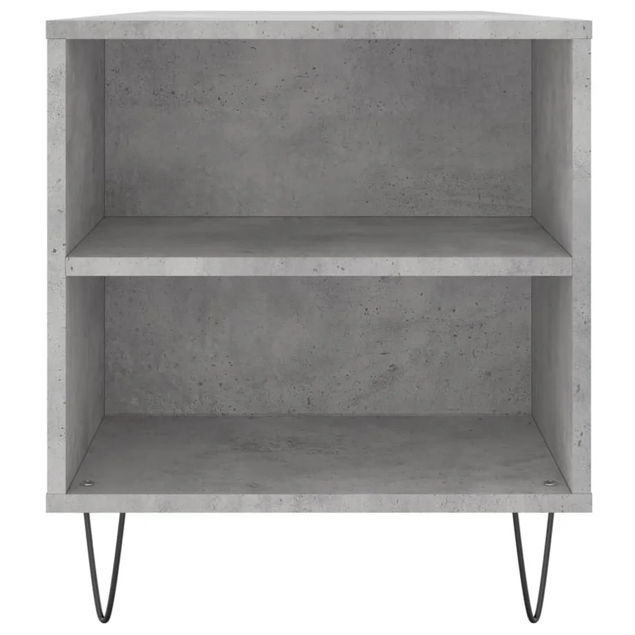 Table basse gris béton 102x44,5x50 cm bois d'ingénierie - 7