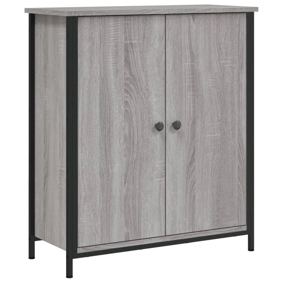 Buffet sonoma gris 70x30x80 cm bois d'ingénierie - 2