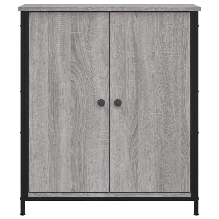 Buffet sonoma gris 70x30x80 cm bois d'ingénierie - 6