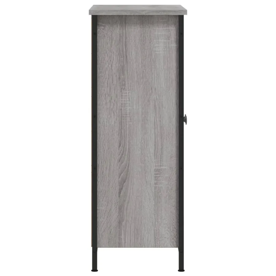 Buffet sonoma gris 70x30x80 cm bois d'ingénierie - 7