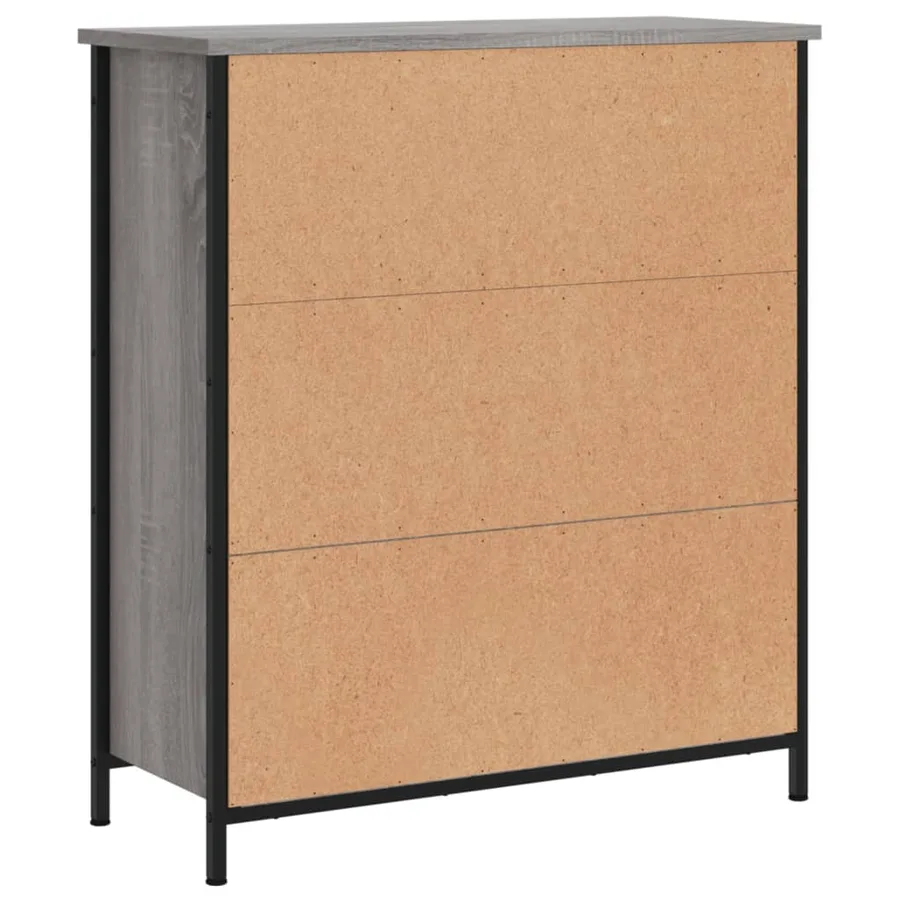 Buffet sonoma gris 70x30x80 cm bois d'ingénierie - 8