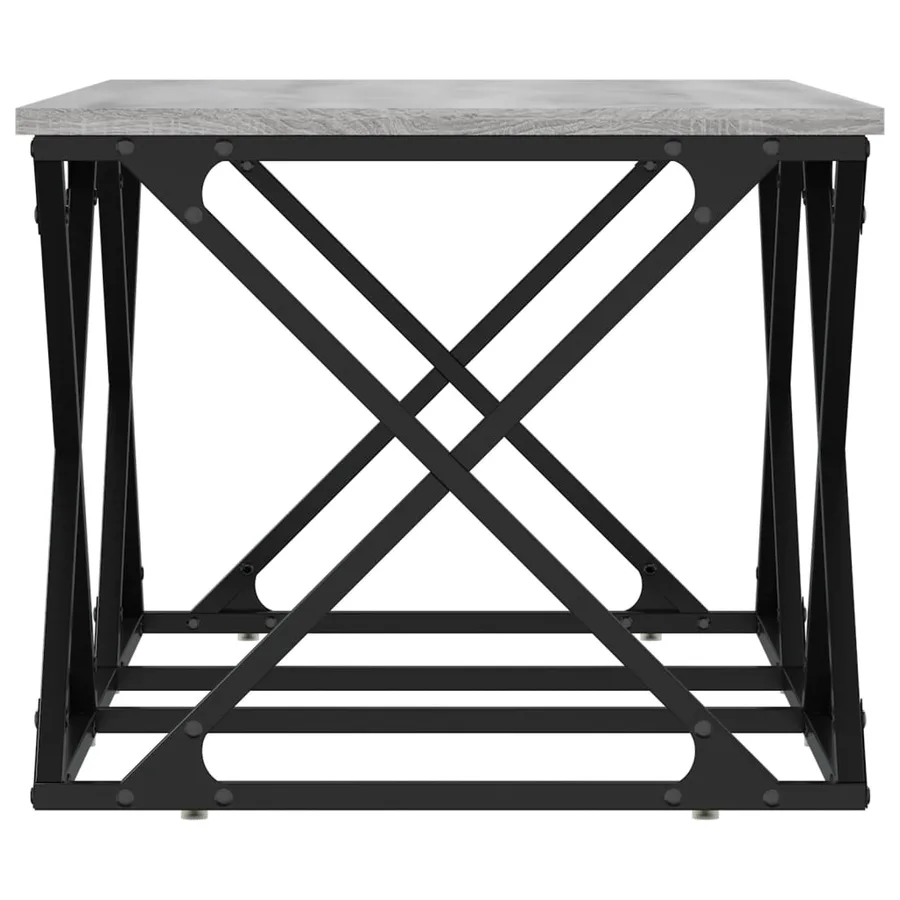 Table basse sonoma gris 100x49x40 cm bois d'ingénierie - 5