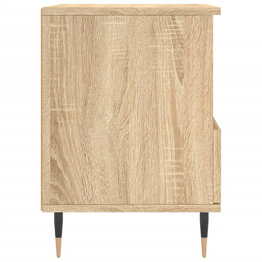Tables de chevet 2 pcs chêne sonoma 40x35x50 cm bois ingénierie - 8
