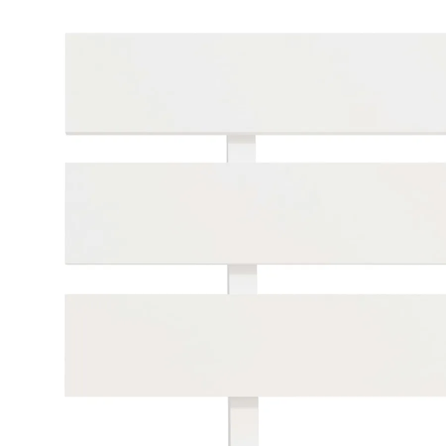 Cadre de lit sans matelas blanc bois de pin massif 90x200 cm - 6