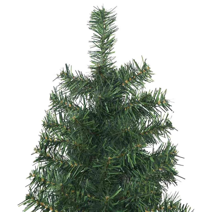 Sapin de Noël mince avec support 210 cm PVC - 4