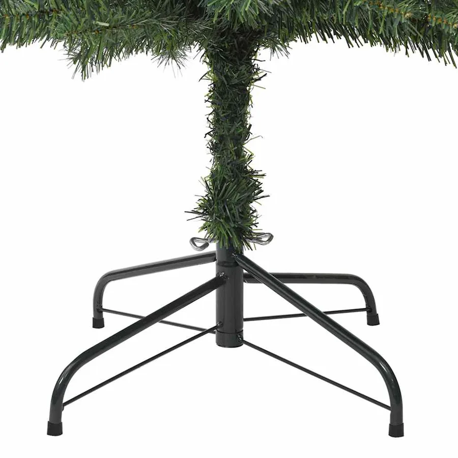 Sapin de Noël mince avec support 210 cm PVC - 6