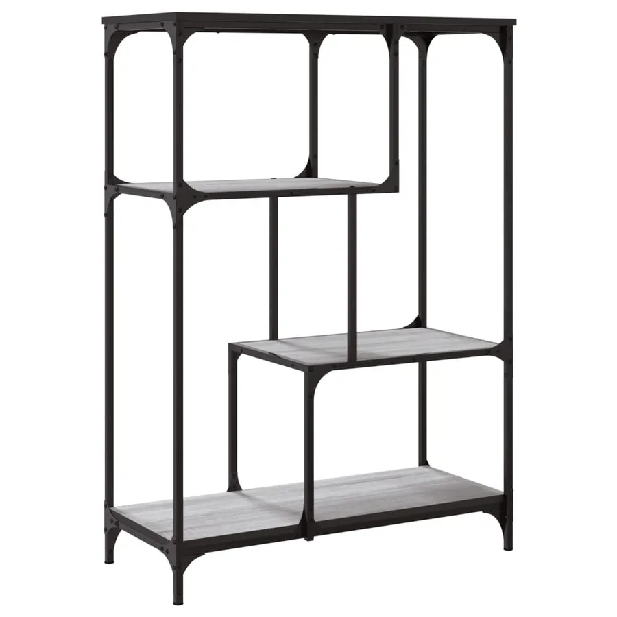 Bibliothèque sonoma gris 81x36x115cm bois d'ingénierie et acier - 4