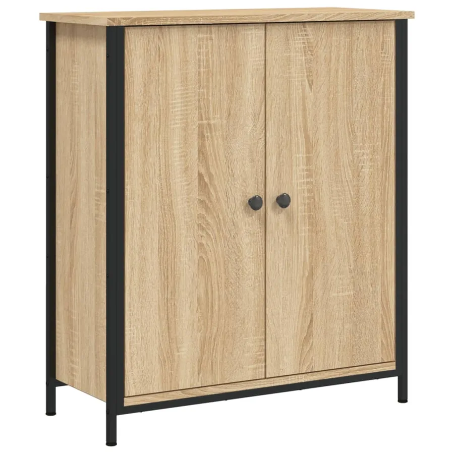 Buffet chêne sonoma 70x30x80 cm bois d'ingénierie - 2