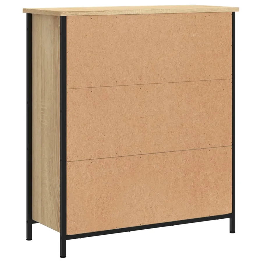 Buffet chêne sonoma 70x30x80 cm bois d'ingénierie - 8