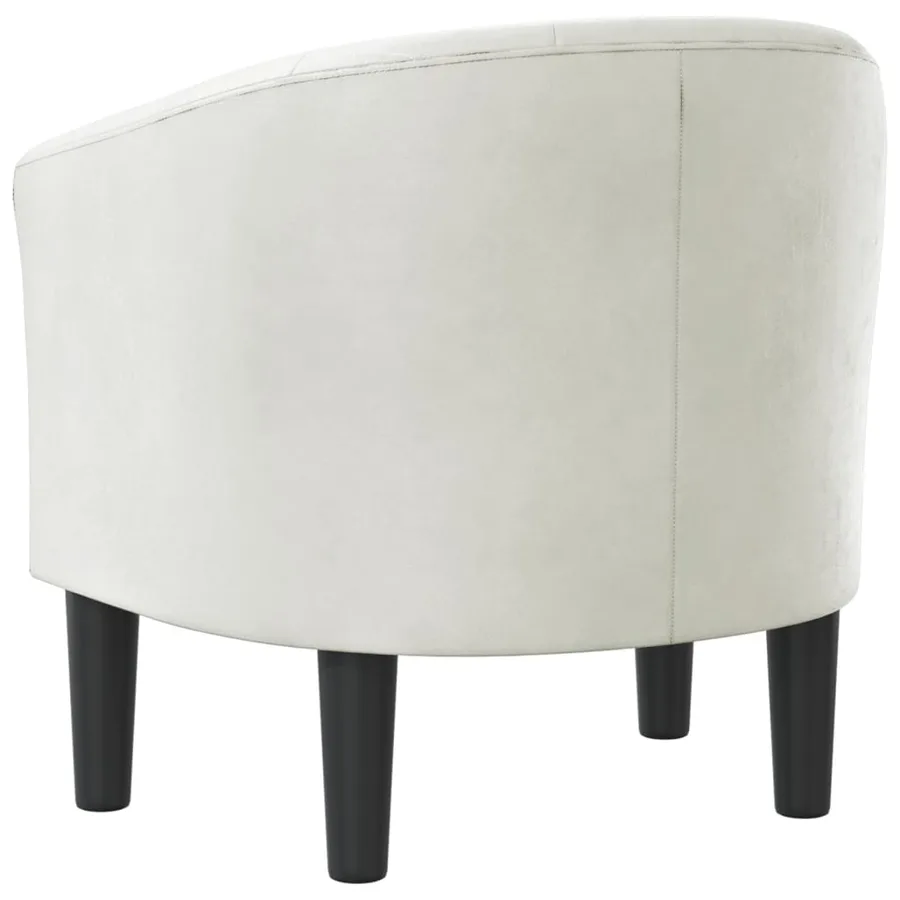 Chaise cabriolet blanc similicuir - 5